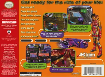 Extreme-G XG2 (USA) box cover back